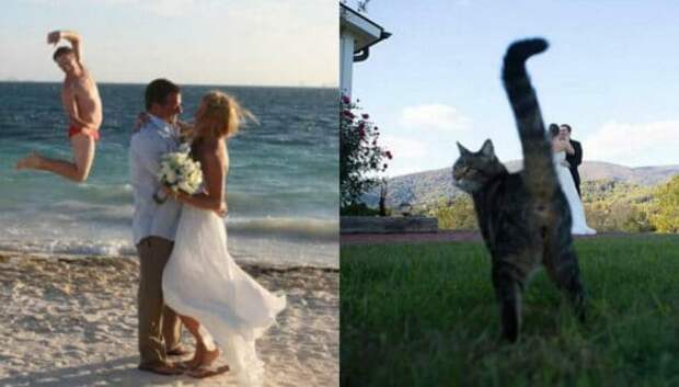 Нарочно не придумаешь: худшие свадебные фото, которые точно не покажут гостям