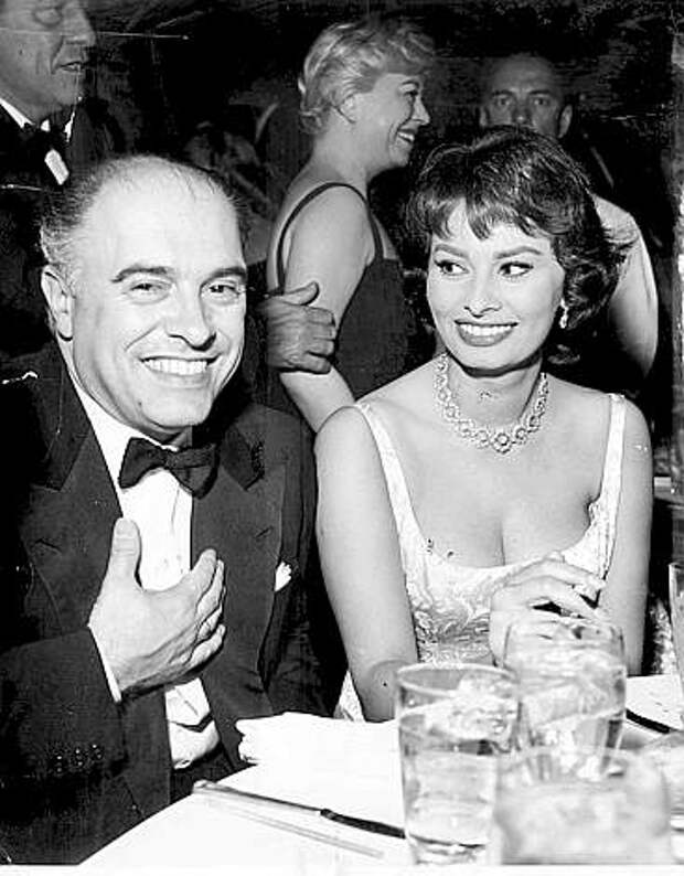 София Лорен и Карло Понти. Фото / Carlo Ponti and Sophia Loren. Photo