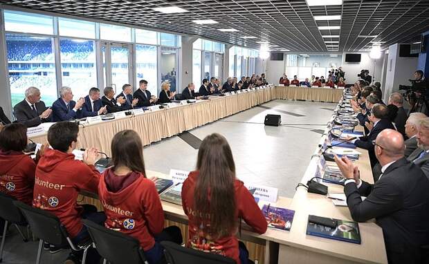 Совместное заседание Совета по развитию физической культуры и спорта и Наблюдательного совета Оргкомитета «Россия-2018»