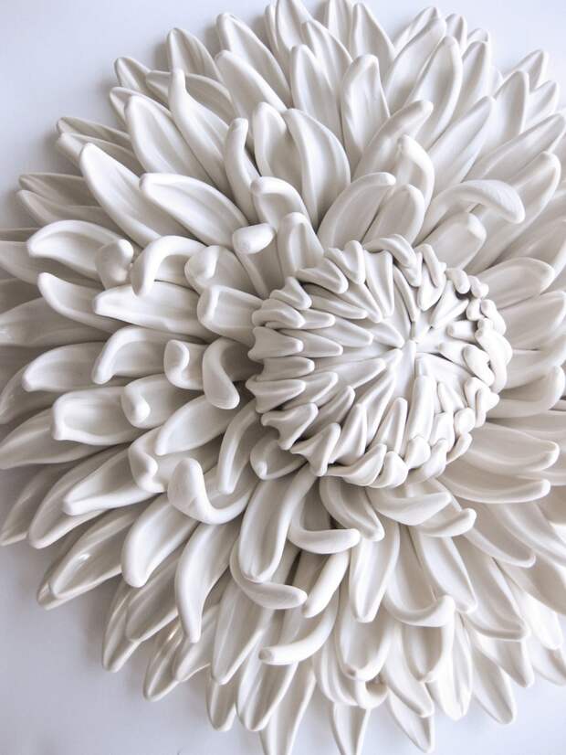 Изящные цветочные композиции из полимерной глины от  Анжелы Швер