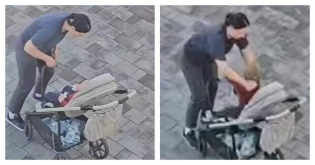 Женщина швырнула ребёнка в коляску и ударила его