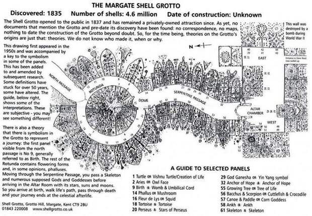 Схема расположения туннелей и камер в подземном дворце (Margate Shell Grotto). Схема расположения туннелей и камер в подземном дворце (Margate Shell Grotto).