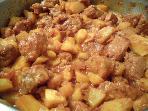 рецепт венгерский гуляш, картофель