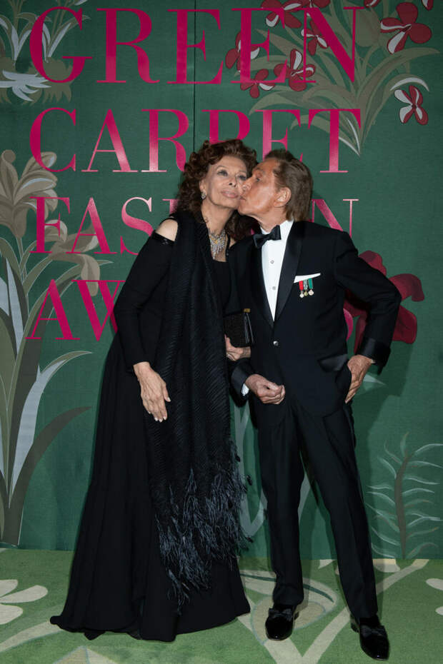 Валентино и Софи Лорен