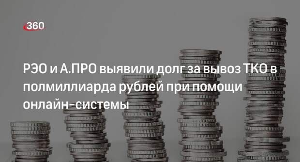 РЭО и А.ПРО выявили долг за вывоз ТКО в полмиллиарда рублей при помощи онлайн-системы