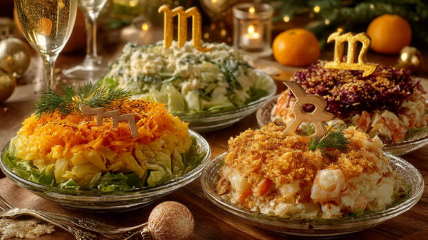 «Аппетитный» гороскоп: какой вы новогодний салат по знаку зодиака