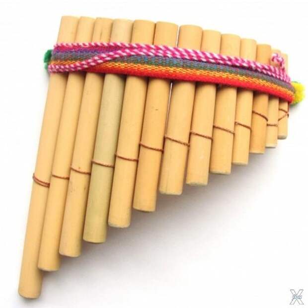 Южноамериканская бамбуковая флейта...