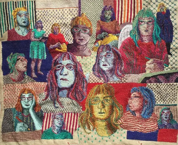 Рисунки стежками •Sharon Peoples