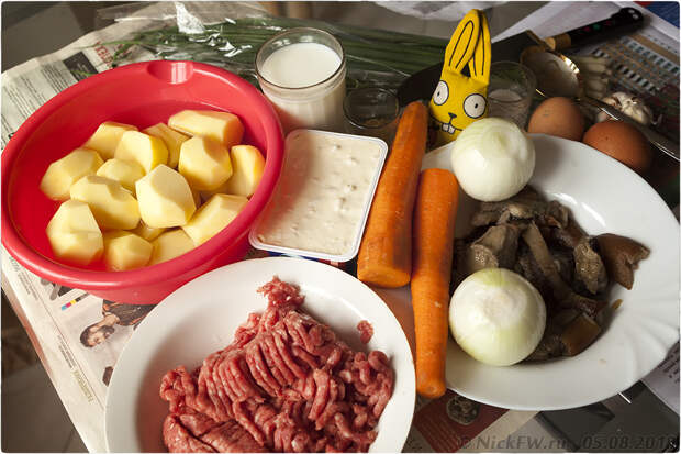 2. Сырный суп с фаршем грибами яйцом и молоком - © NickFW.ru