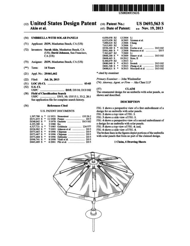 umbrella patent