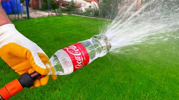 2 Süper Fikir | Coca cola Şişesi ile Bahçe Yağmurlama Duşu Yapımı