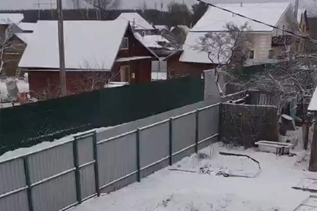 Российский город накрыло апрельской метелью