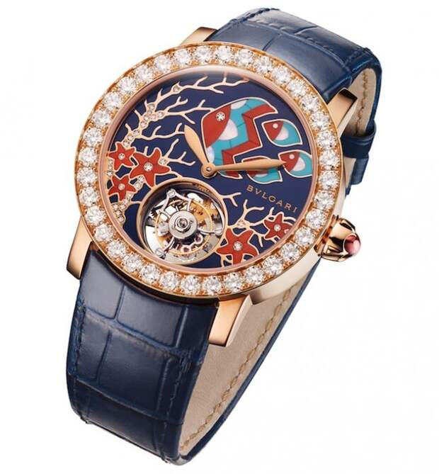 Ювелирные сады на новых циферблатах Bulgari