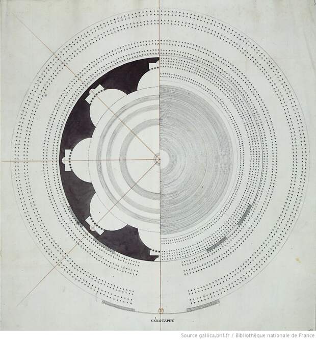 Загадка архитекторов Этьена Булле и Клода Леду идеи которому давали «сущности выходящие из тени», изображение №14