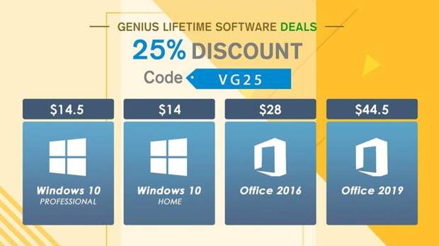 Выгодное предложение и скидки до 91%: Windows 10 с пожизненной лицензией распродают всего за $14, а Office — за $28 Выгодное предложение и скидки до 91%: Windows 10 с пожизненной лицензией распродают всего за $14, а Office — за $28