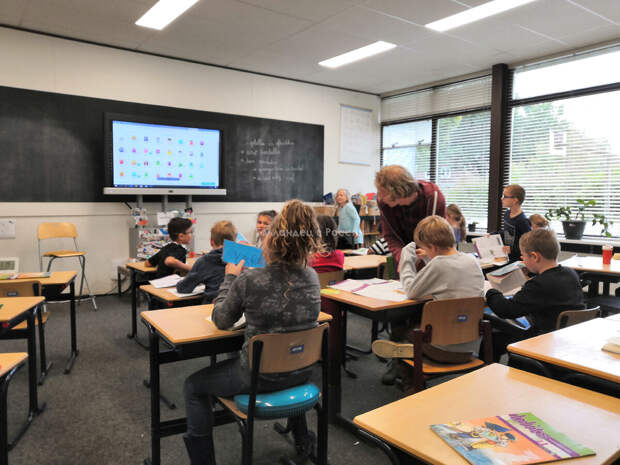 В первый день школы в Голландии обычные уроки, без праздника. Фото: из личного архива