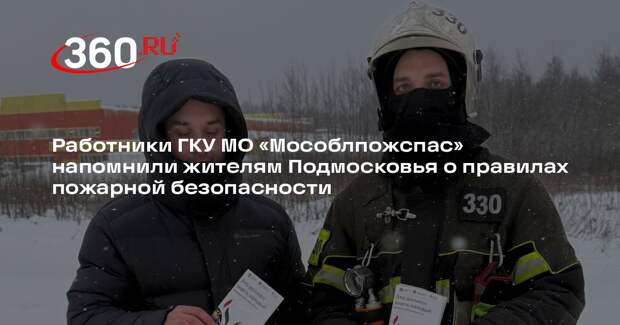 Профилактические беседы по пожарной безопасности провели спасатели в Подмосковье
