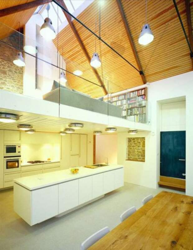 дизайн кухни в квартире студии