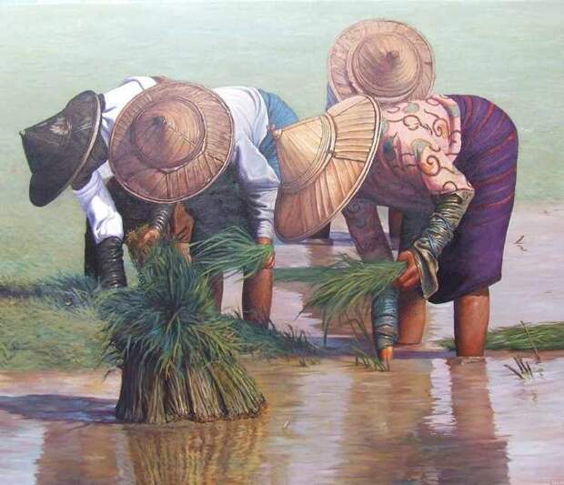 Художник из Мьянмы. Dawei Lay 4
