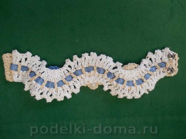 Схема вязания крючком браслет