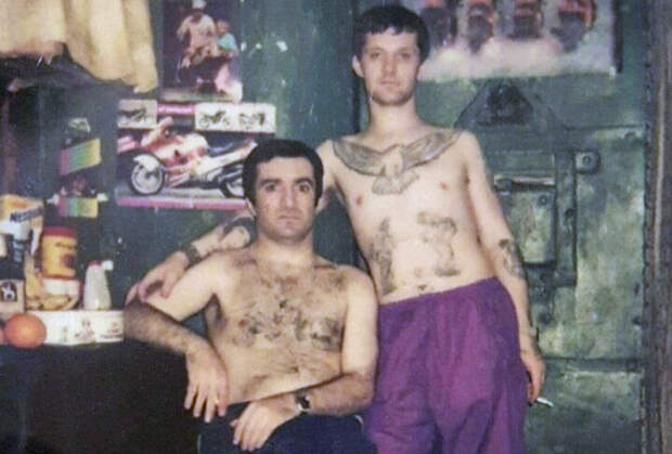Реваз Цицишвили (Цицка) и Сергей Бойцов (Боец). 1993 год, Владимирский централ (тюрьма СТ-2)