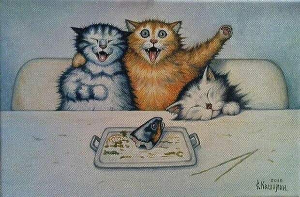 Коты с рыбьей головой