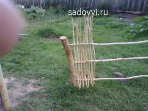 как к сплести плетень своими руками