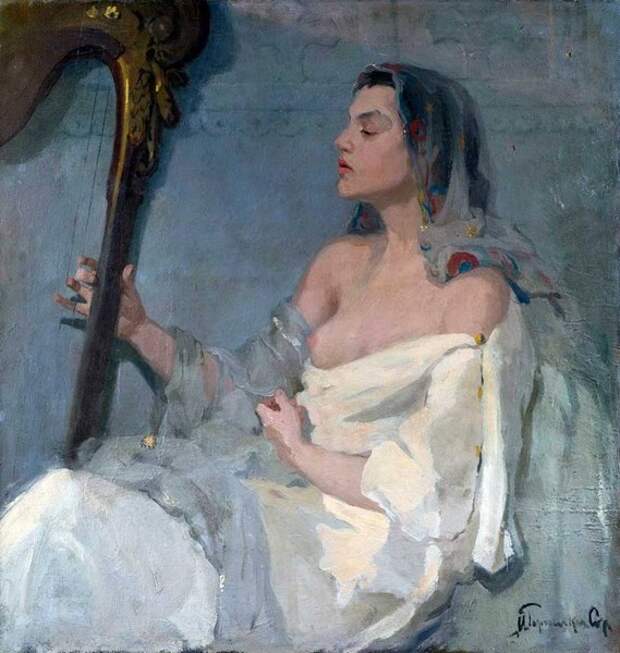Русский художник Иван Силыч Горюшкин-Сорокопудов (1873-1954).