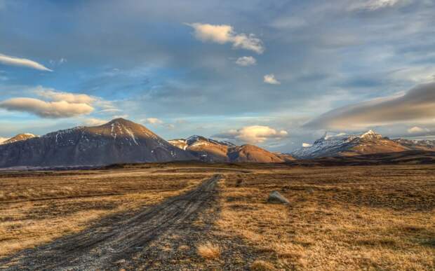 Горная дорога, Исландия горы, природа, фото, фотографии