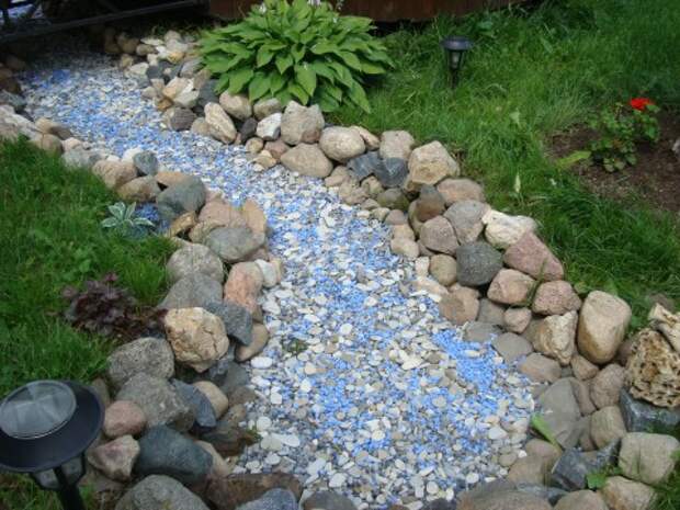 Имитация воды на даче Имитация воды на даче