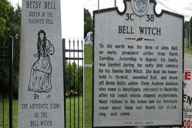 старейший случай, связанный с полтергейстом в Соединенных Штатах, является случай с "Ведьмой-Белл"