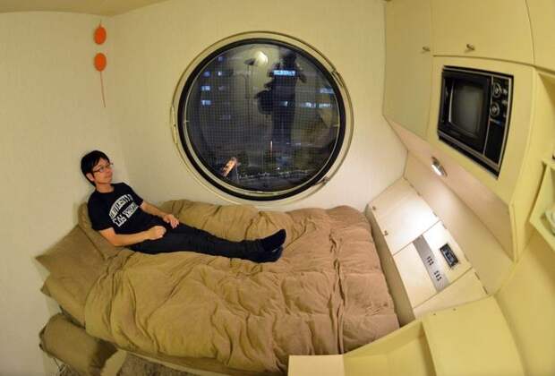 Nakagin Capsule Tower. Или жизнь на 9 квадратных метрах Суточная аренда, Токио, Квартира, Малогабаритное жильё, Необычное, Длиннопост