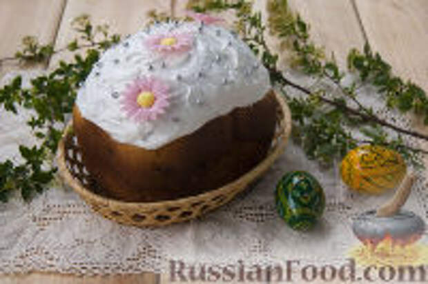 Фото к рецепту: Кулич в хлебопечке