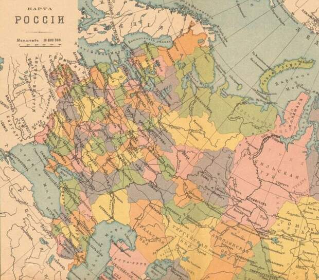 На карте Российской империи не было никакой Украины, никакой Малороссии, и вообще никакого национального административного образования