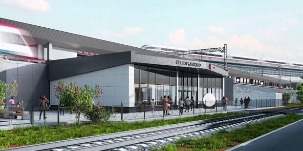 Станция будет включать в себя островную платформу и разноуровневый пешеходный переход с двумя вестибюлями/mos.ru/Проектное решение
