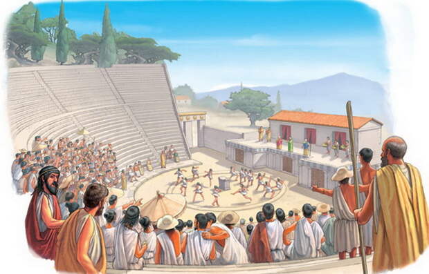 В античном театре царила своя атмосфера. Источник: curriculumvisions.com