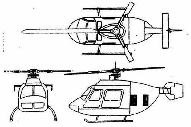 Проект вертолёта VolJet Model-280 - Нетрадиционная любовь Бруно Наглера | Warspot.ru