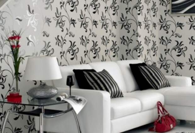 Дизайн интерьеров в черно-белых тонах