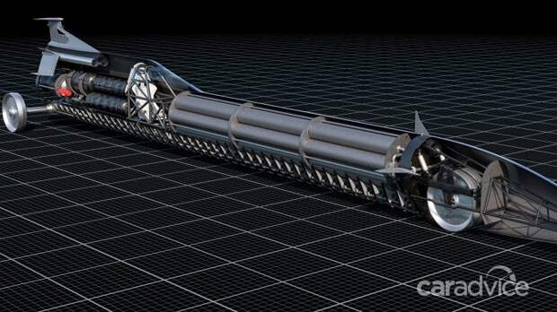 Aussie Invader 5R, мощностью 200.000 лошадиных сил, попытается установить рекорд наземной скорости в 2022 году