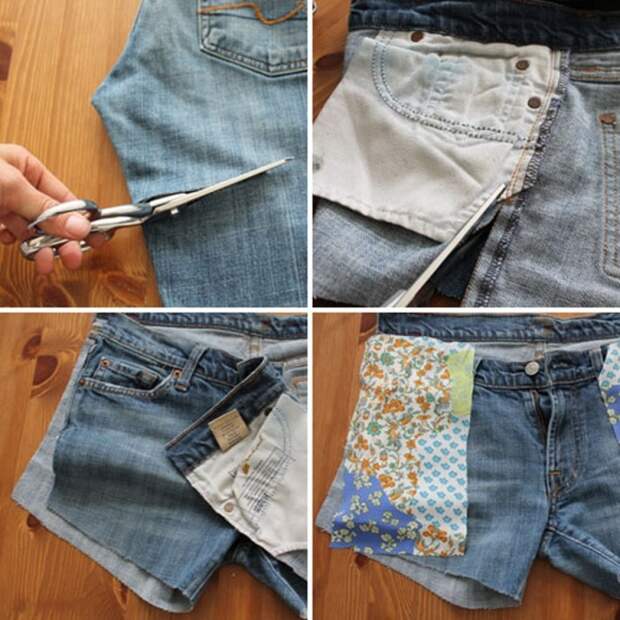 Делаем из обычных джинсовых шортов модные: 8 мастер-классов
