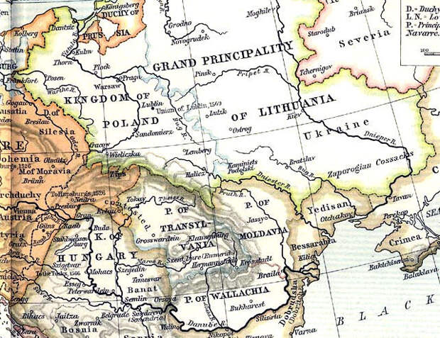 Центральная и Юго-Восточная Европа в 1-й трети – середине XVI века в атласе Шепарда - Комета над Покутьем | Военно-исторический портал Warspot.ru