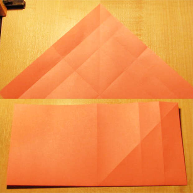 Сделать конверт из квадратного листа без клея04