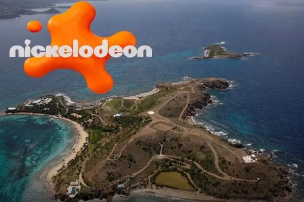 В Сети нашли сходство между формой острова Эпштейна и логотипом Nickelodeon