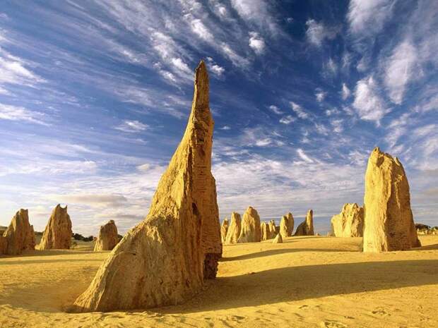 Известняковые пики. Пустыня Пиннаклс австралия, красота, природа, удивительное