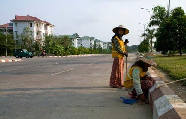 Мьянма - самая бедная страна в Юго-Восточной Азии Мьянма, большой город, город, заброшенный город, мир, планета, столица, фото