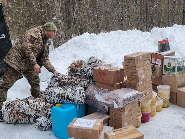 Очередной гуманитарный конвой гиагинских казаков доставил груз в зону СВО 