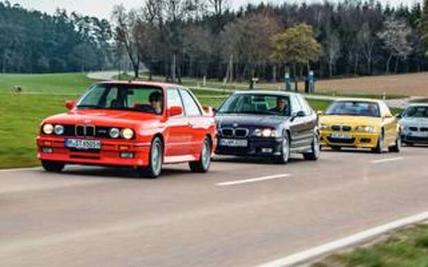 First три поколения BMW M3