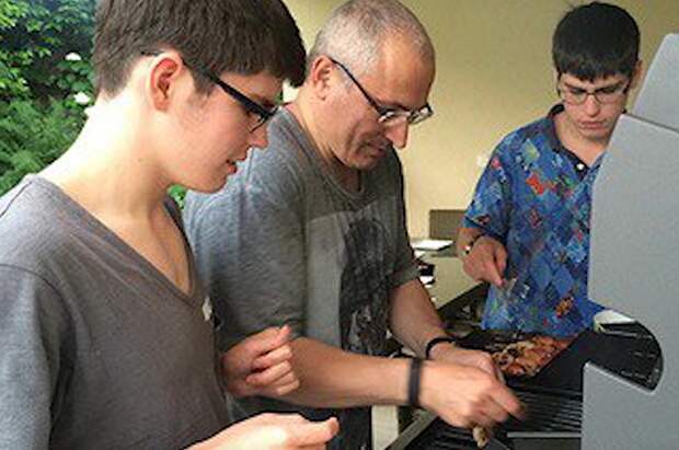 Михаил Ходорковский с сыновьями