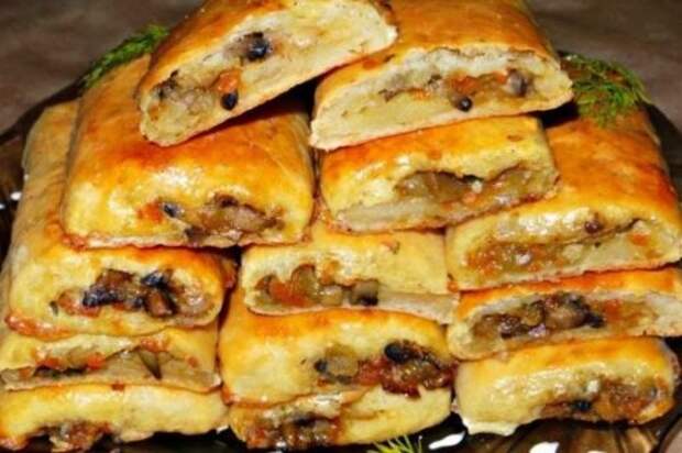 Аппетитные картофельные рулетики с грибной начинкой!