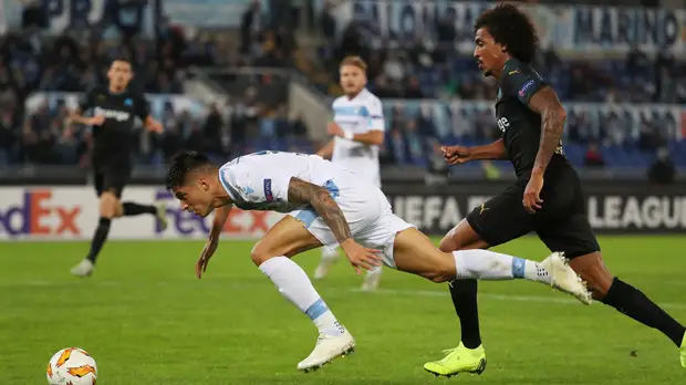 Две голевые передачи Иммобиле помогли «Лацио» победить «Марсель» в матче Лиги Европы